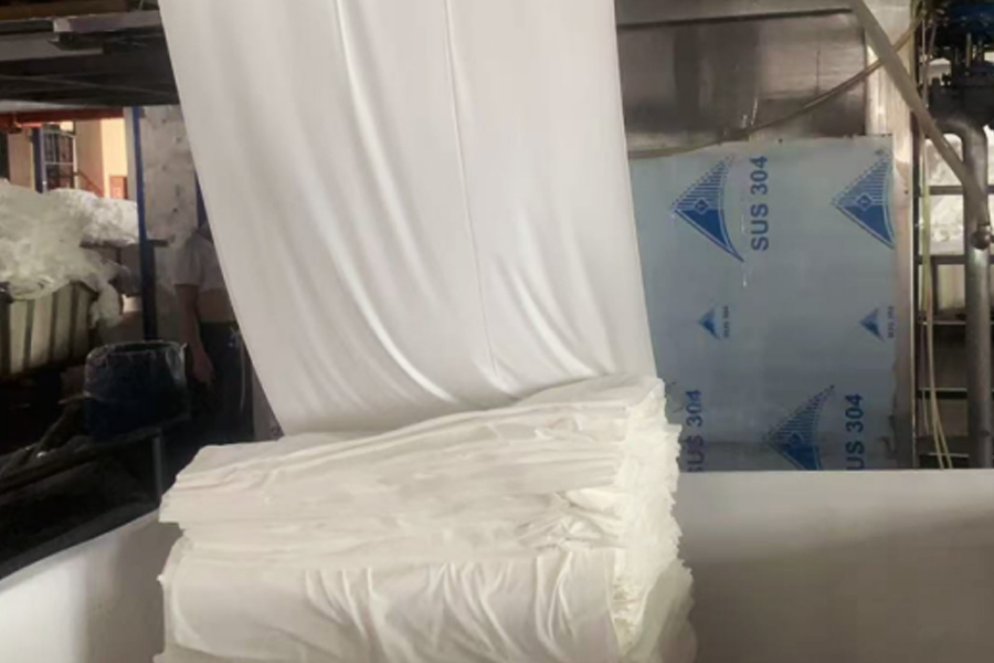 Produção de fábrica de tingimento - condicionamento de água semi-acabado