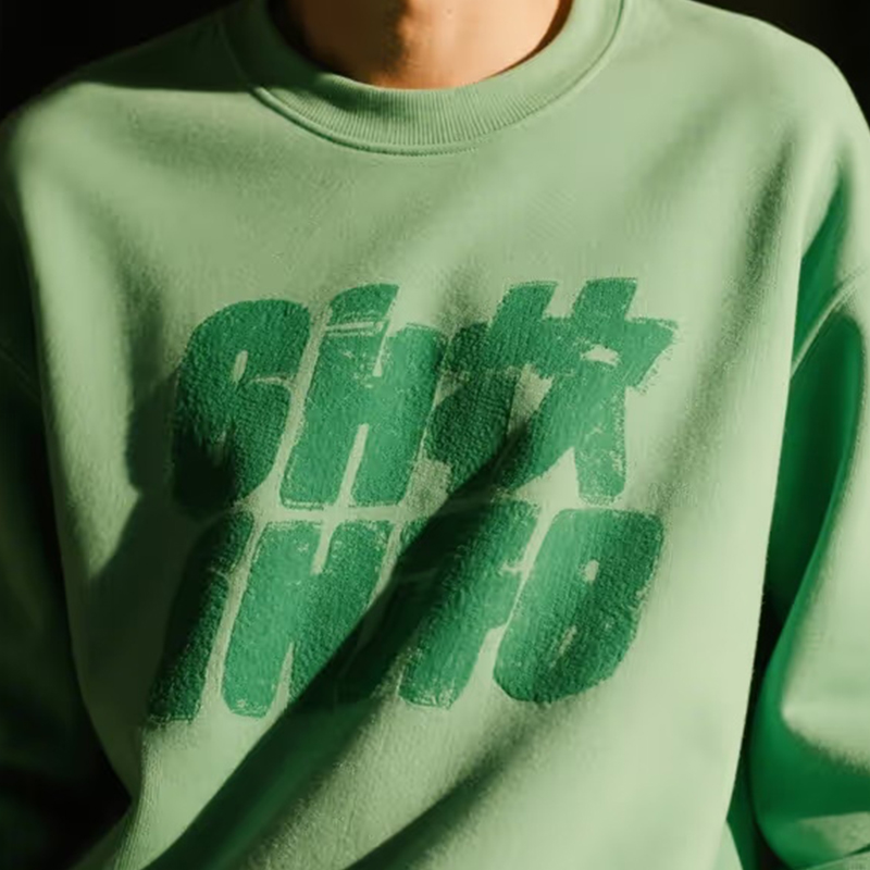 Tecido de moletom quente respirável de algodão puro