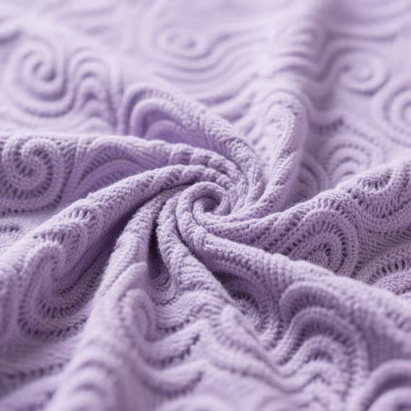 Tecido jacquard de transferência convexo oco