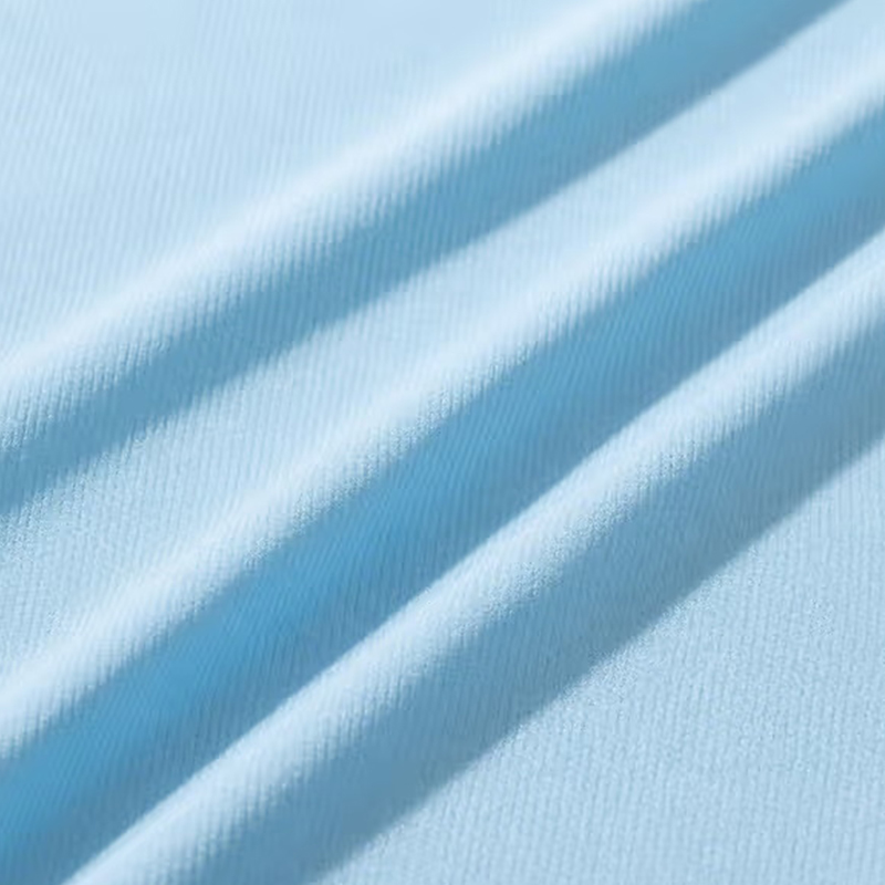 Tecido protetor solar liso de seda gelada