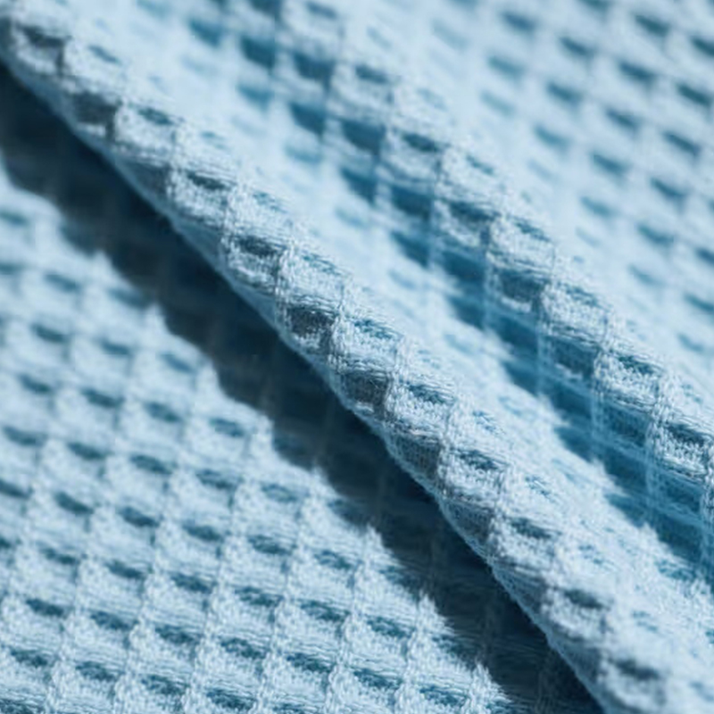 Tecidos confortáveis ​​em malha waffle